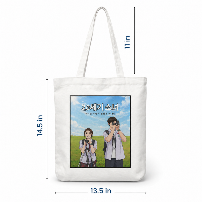 20th Century Girl Inspired K-Drama Canvas Tote Bag