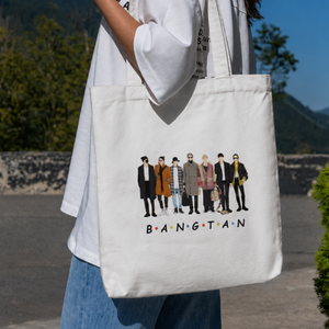 Bangtan K-Pop Inspired Canvas Tote Bag
