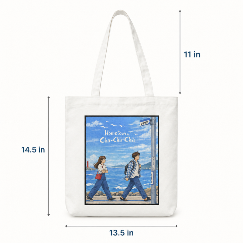 Hometown Cha-Cha-Cha Inspired K-Drama Canvas Tote Bag