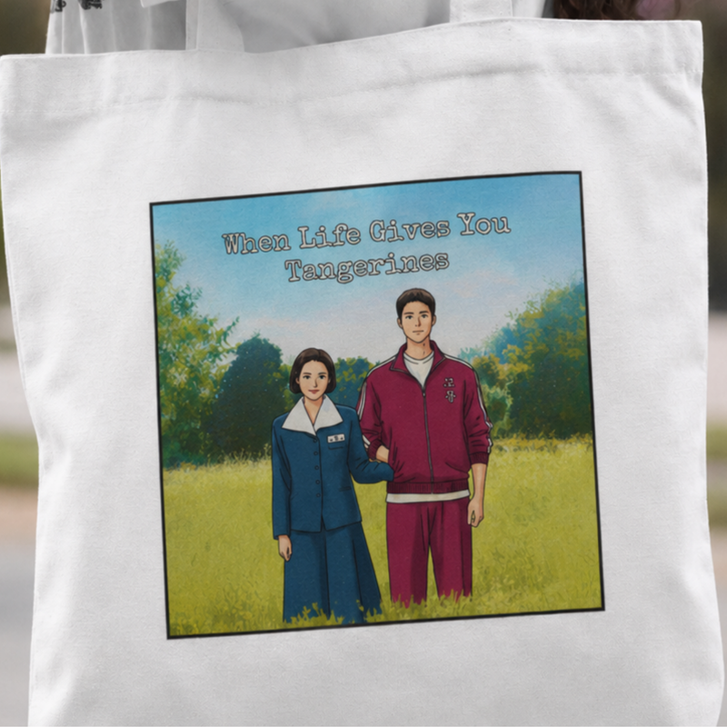 When Life Gives You Tangerines Inspired K-Drama Canvas Tote Bag