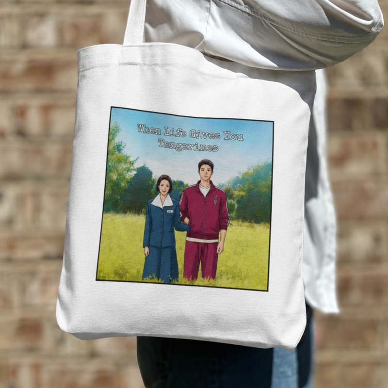 When Life Gives You Tangerines Inspired K-Drama Canvas Tote Bag