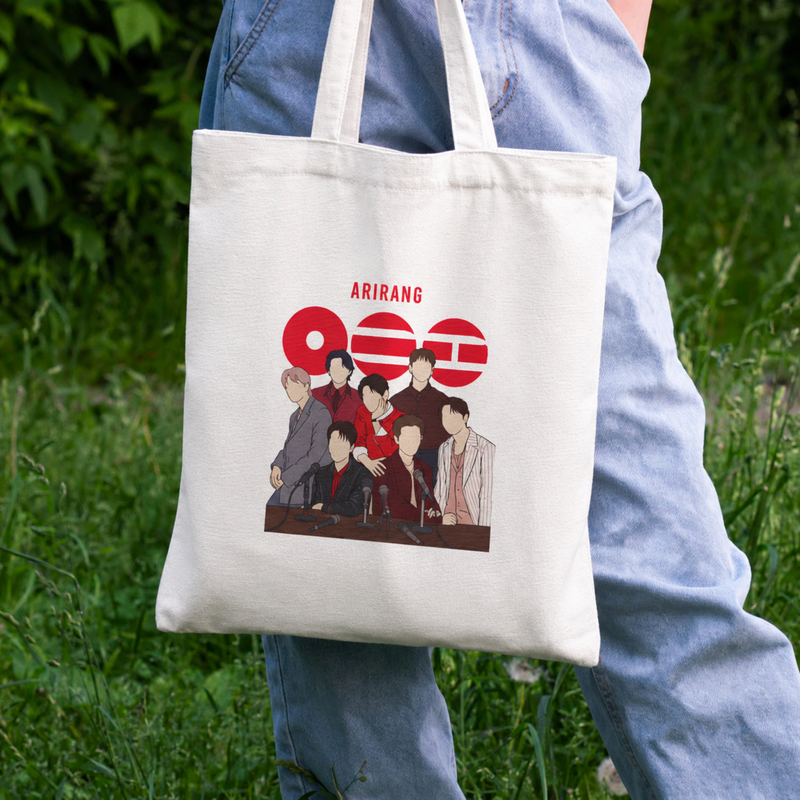 ARIRANG K-Pop Inspired Canvas Tote Bag