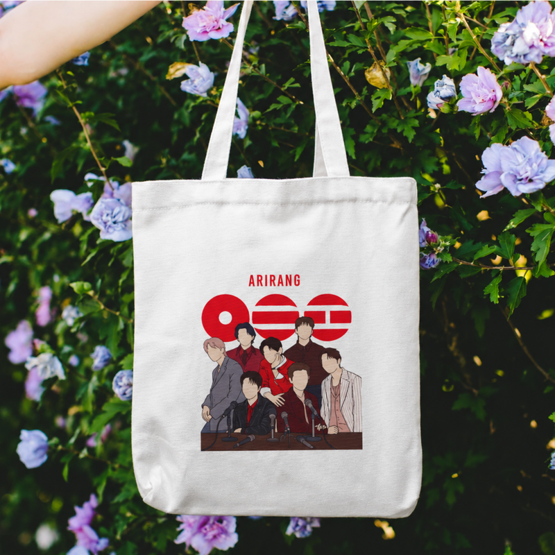ARIRANG K-Pop Inspired Canvas Tote Bag