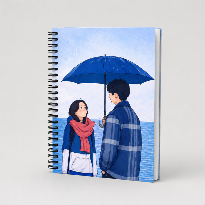 K-Drama Couple Inspired Spiral Notebook