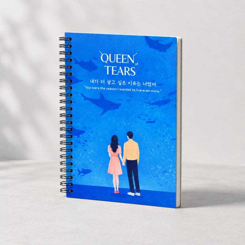 Queen of Tears Inspired K-Drama Spiral Notebook